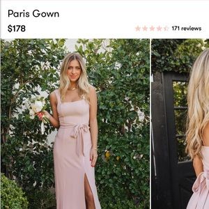 Show Me Your Mumu Paris Gown ~ Dusty Blush